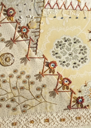 travaux des eleves en crazy quilt