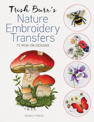 livre Nature Embroidery Transfers Trish Burr