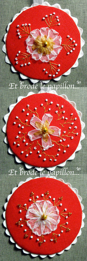 photo ruban kit boule noel rouge