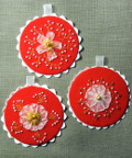 ruban kit boule noel rouge
