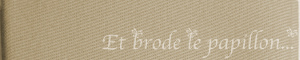 photo: tissu crewel coton beige